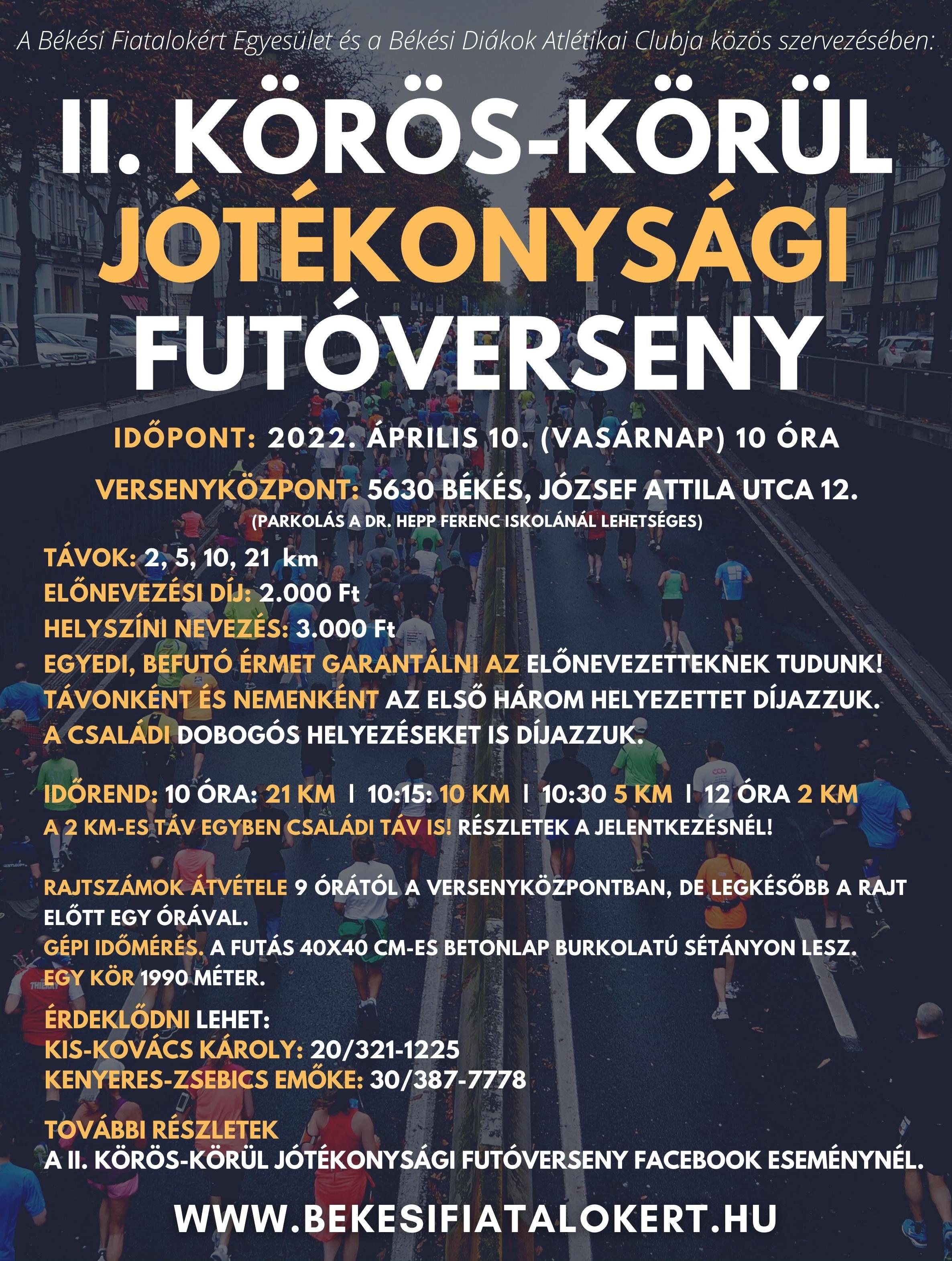 II. Körös körül Jótékonysági Futóverseny